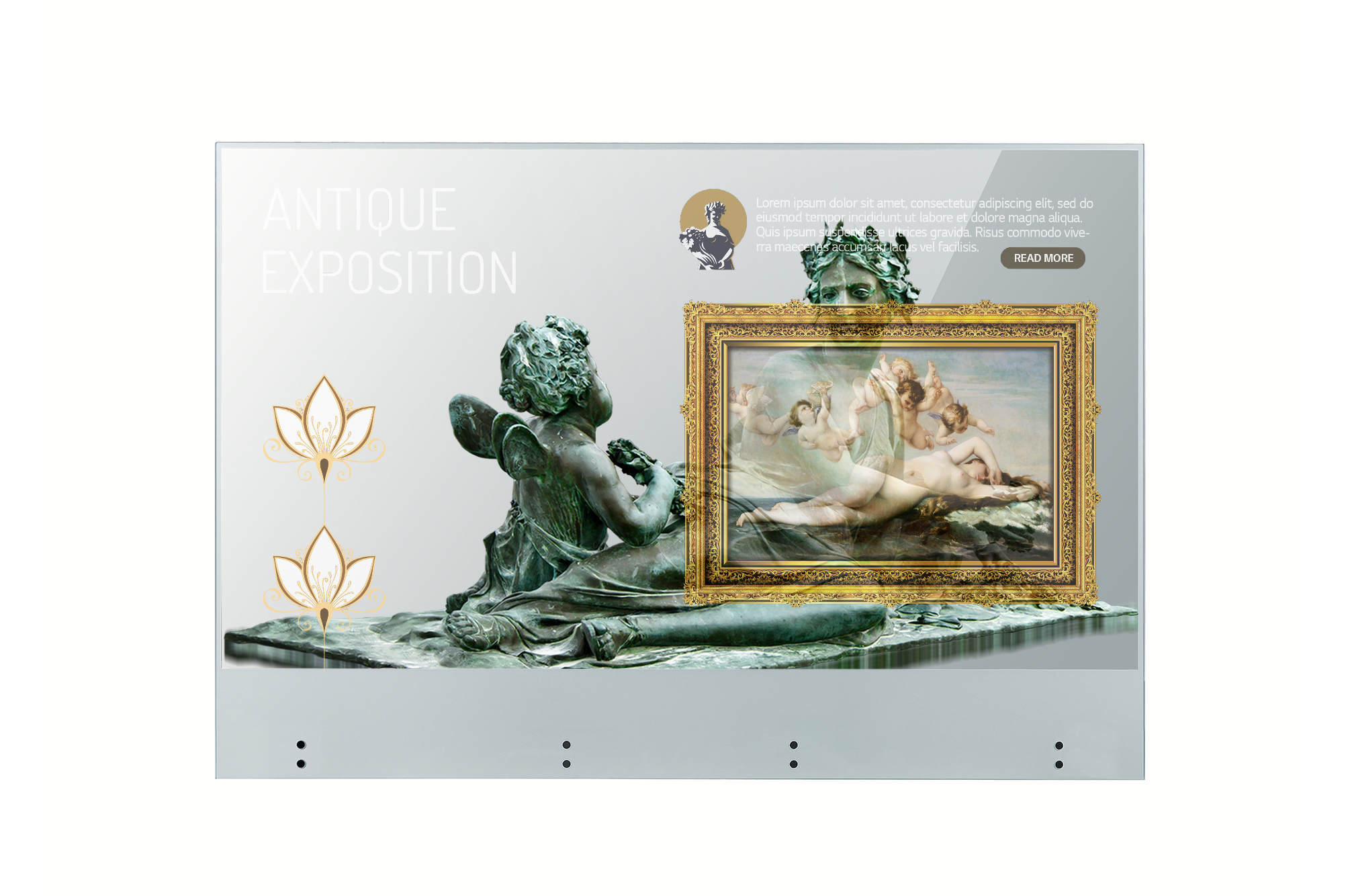 55ew5tf A Transparent Oled Oled Signage Lg Information Display