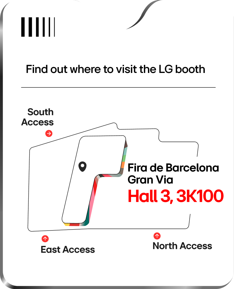 Find out where to visit the LG booth