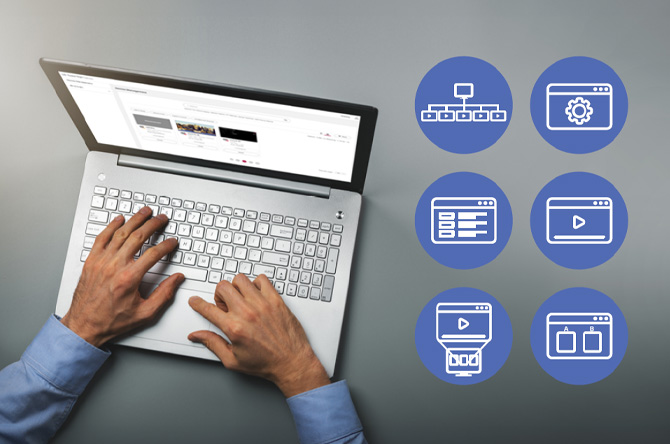 Devices are being controlled remotely using a PC.